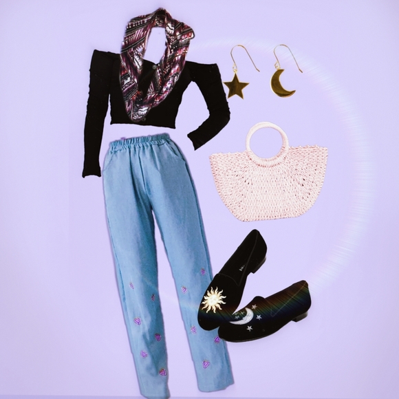 Light Multicolored Infinity Scarf - Picture 3 of 3